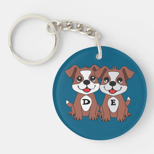 Twins dog key ring (Front)