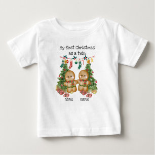 Twins first Christmas T-shirt