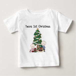 Twins First Christmas Tshirts and Gifts