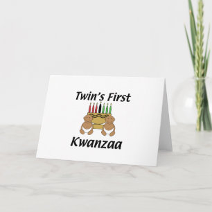 Twins First Kwanzaa Holiday Card