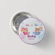 Twins Girl Boy Bear Aeroplane Baby Shower