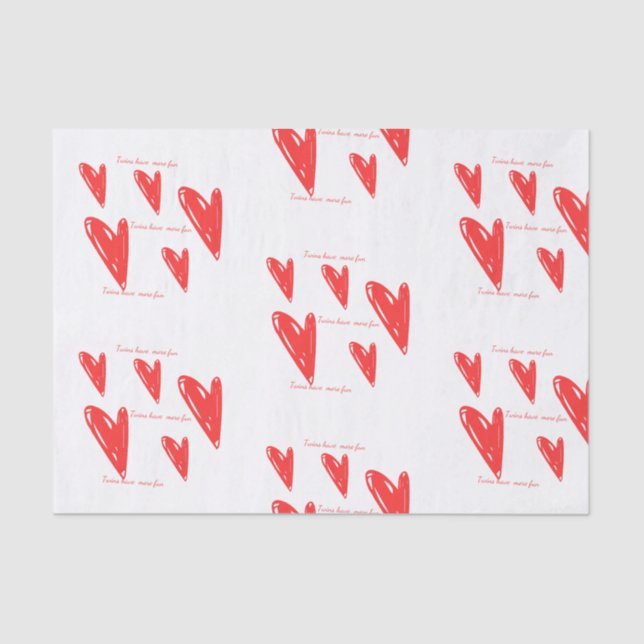 Twins Have More Fun Tissue Paper (Front)