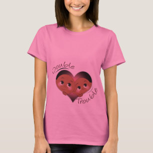 Twins Heart Double Trouble Ethnic T-Shirt