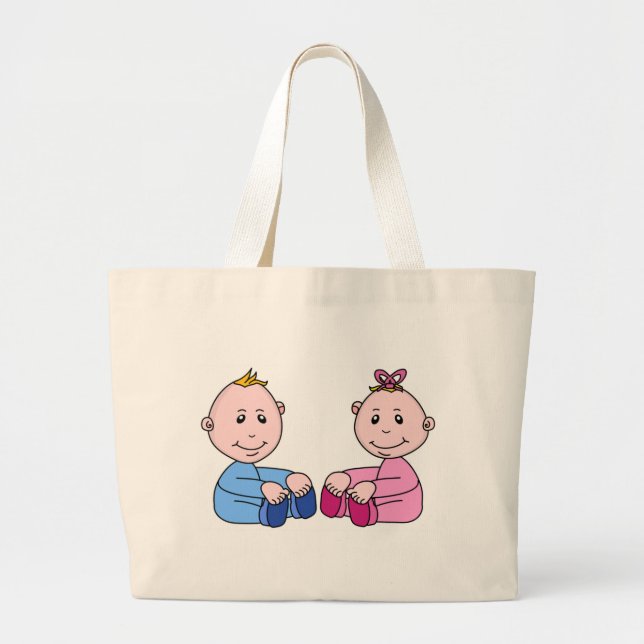 TWINS LARGE TOTE BAG (Front)