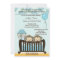 TWINS Monkey Baby Shower Invitation Crib BLUE CJ-B