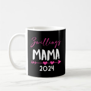 Twins Mum 2024 Mum-To-Be 2024 Expectant Twin Mum 2 Coffee Mug