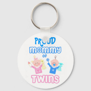Twin's Mum Mother's Day Twins Key Ring