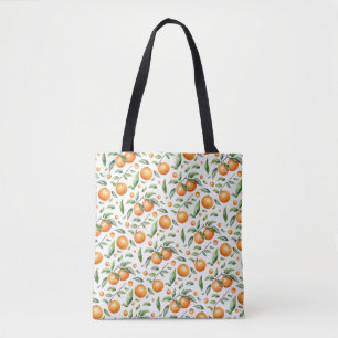 Twins Orange Baby Shower Tote Bag