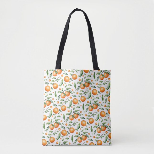 Twins Orange Baby Shower Tote Bag (Front)
