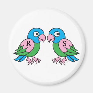 Twins parrot magnet