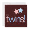 Twins Pink Blue Brown Baby Shower