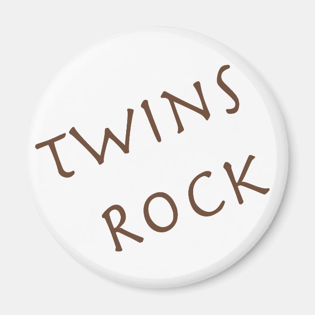 Twins Rock Magnet (Front)