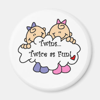 Twins Twice as Fun Magnet