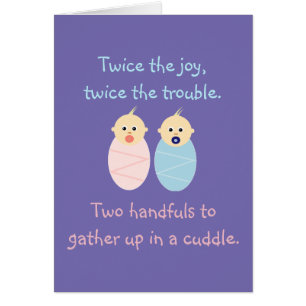 Twins = Twice the Joy Cute Poem