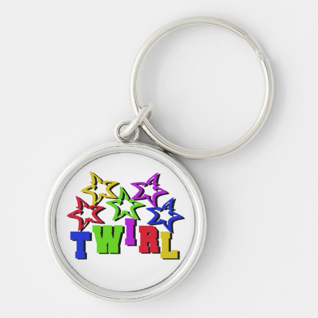 Twirl Stars Key Ring (Front)