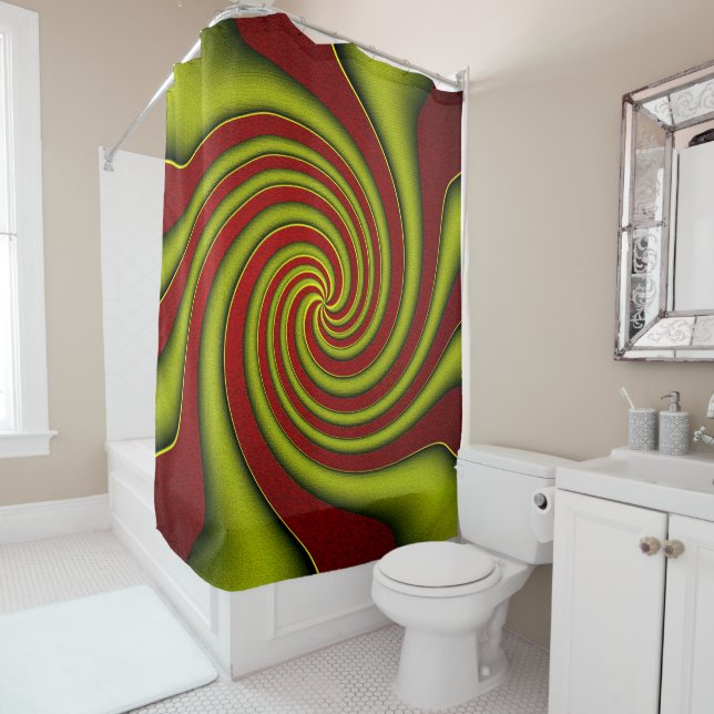 Twirlin' Leaf...... Shower Curtain (In Situ)