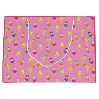 Twirling Baby Girls Large Gift Bag