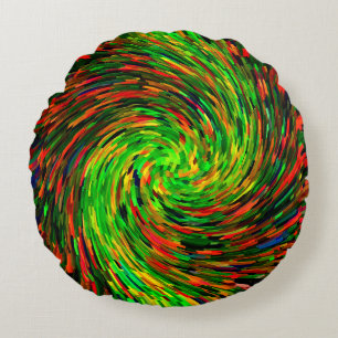 Twirling Happiness...... Round Cushion