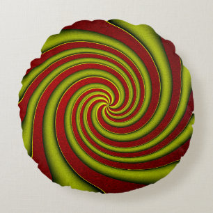 Twirling Leaf....... Round Cushion