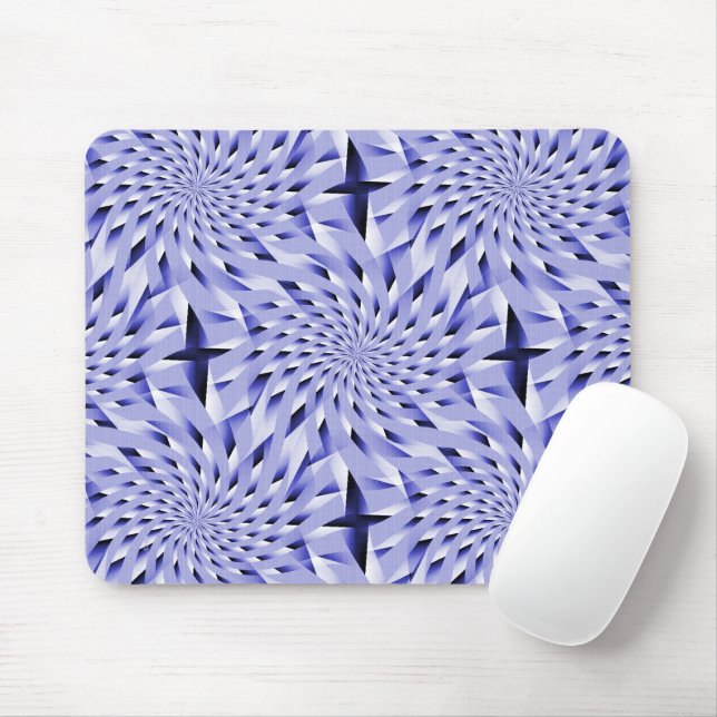 Twirls en Bleu....... Mouse Pad (With Mouse)