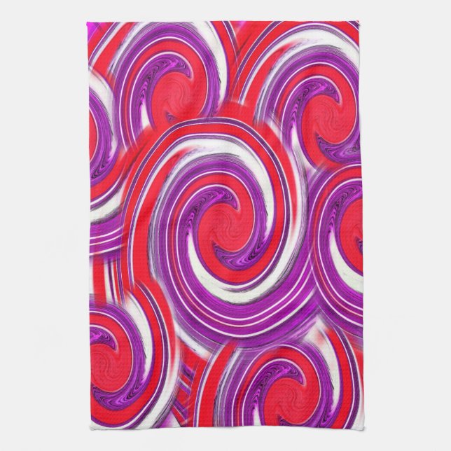Twirls Tea Towel (Vertical)