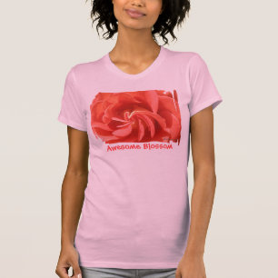 Twirly Rose Swirl in Peach  T-shirt