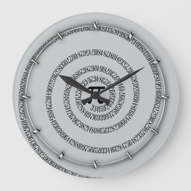 Twist for Pi Click Customise to Change Grey Colour Large Clock (Front)