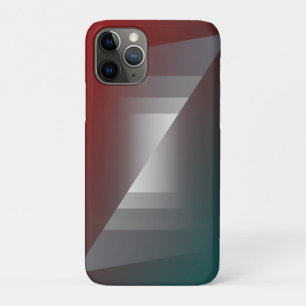 Twist of grey on teal burgundy Case-Mate iPhone case