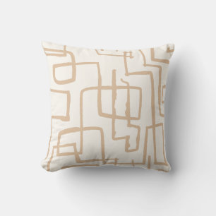 Twist & Turn Neutral Pastel Throw Pillow