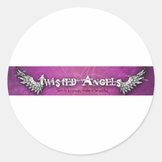 Twisted Angels logo stickers (Front)