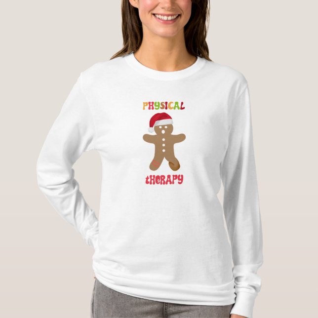 Twisted Ankle Physical Therapy Christmas T-Shirt (Front)