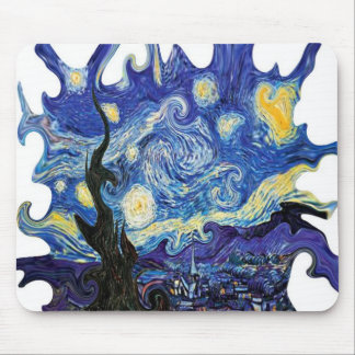 Twisted Art Van Gogh Starry Night Mouse Pad