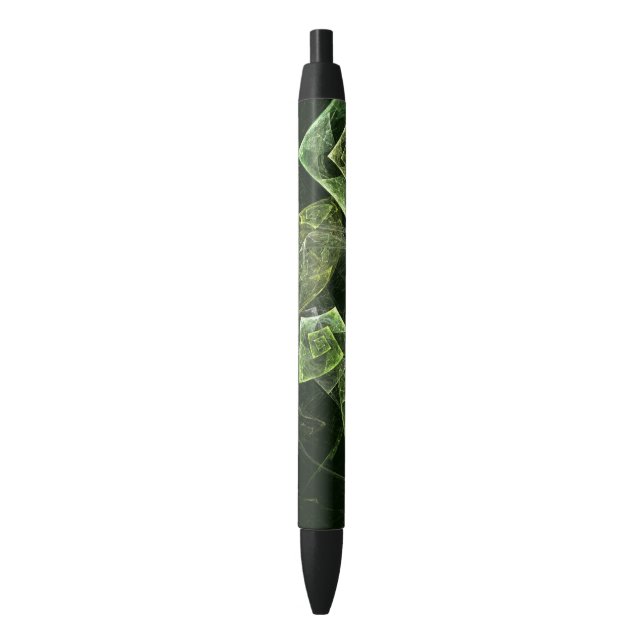 Twisted Balance Abstract Art Black Ink Pen (Front Vertical)