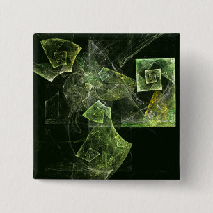 Twisted Balance Abstract Art Button (square)