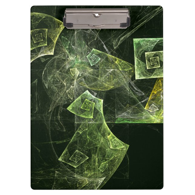 Twisted Balance Abstract Art Clipboard (Front)