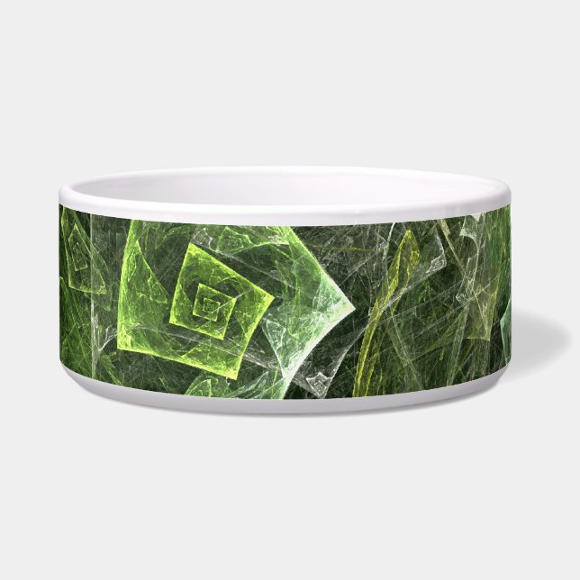 Twisted Balance Abstract Art Dog Bowl (Front)