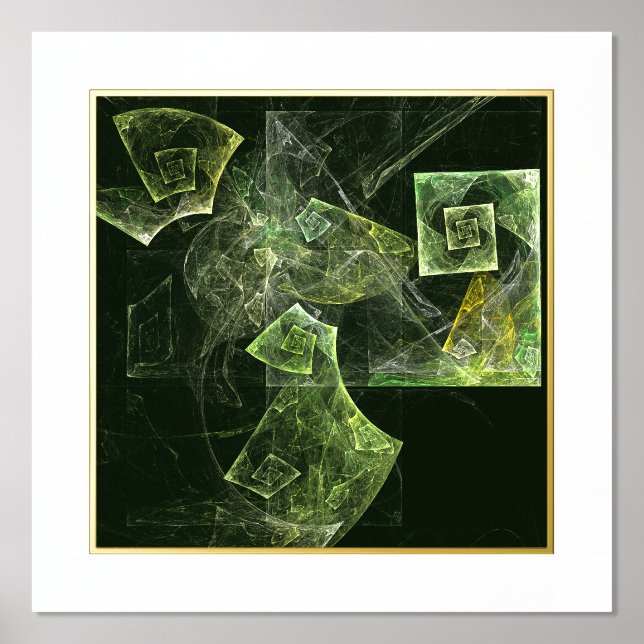 Twisted Balance Abstract Art Foil Prints (Front)