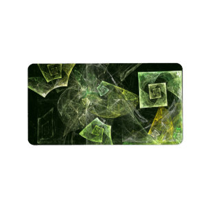 Twisted Balance Abstract Art Label