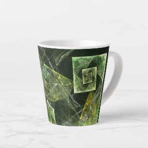 Twisted Balance Abstract Art Latte Mug