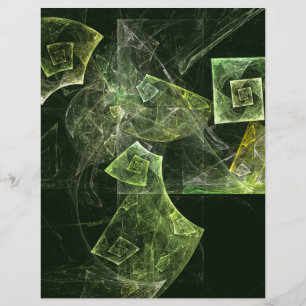 Twisted Balance Abstract Art Letterhead