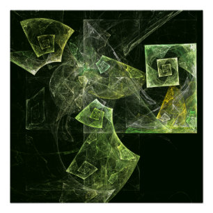 Twisted Balance Abstract Art Poster