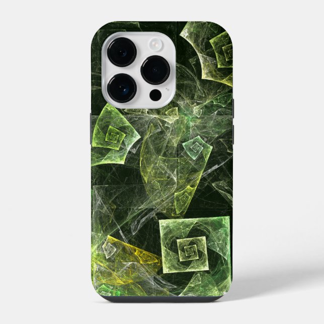 Twisted Balance Fractal Geometry Light Abstract iPhone Case (Back)