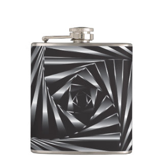 Twisted – Black Steel Hip Flask