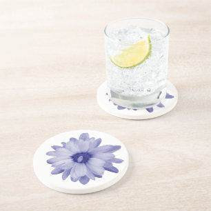 twisted blue petal coaster