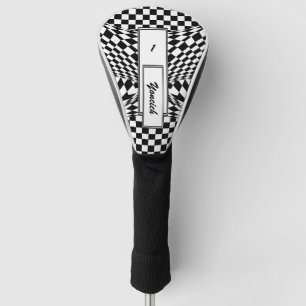 Twisted Checkers by Kenneth Yoncich Golf Head Cover