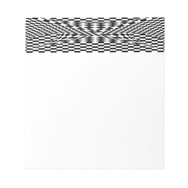 Twisted Checkers by Kenneth Yoncich Notepad (Front)