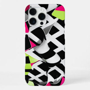 Twisted Chequerboard Bold Graphic iPhone 16 Pro Max Case
