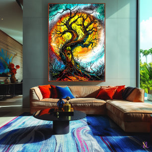 Twisted Enchanted Tree – Gothic Fantasy Art Poster