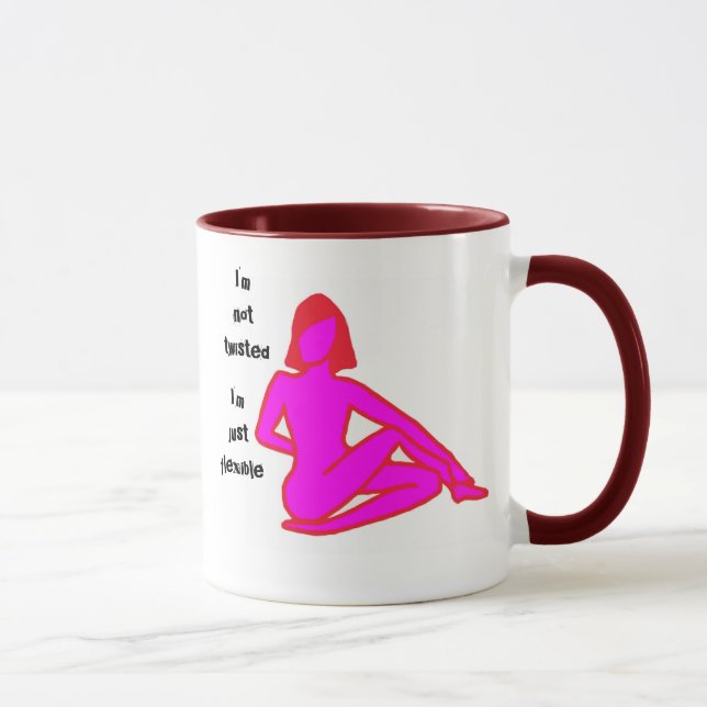 Twisted - Funny Yoga Mug (Right)