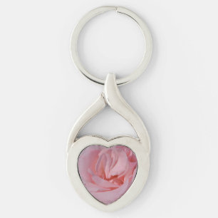 Twisted heart key ring